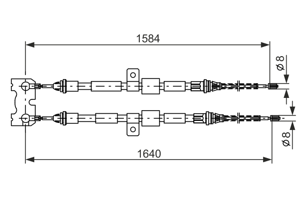 BOSCH 1 987 477 345 Cable,...