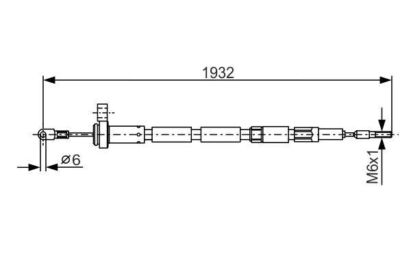 BOSCH 1 987 477 346 Cable,...