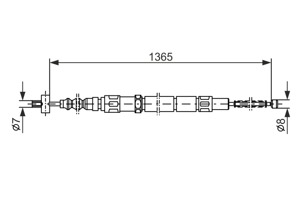 BOSCH 1 987 477 354 Cable,...