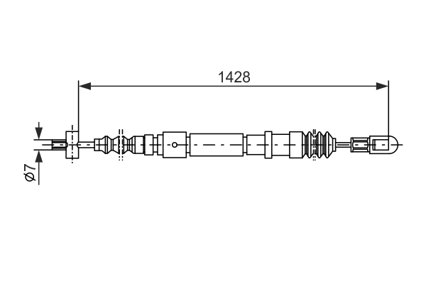 BOSCH 1 987 477 355 Cable,...