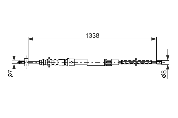 BOSCH 1 987 477 356 Cable,...