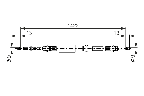 BOSCH 1 987 477 373 Cable,...