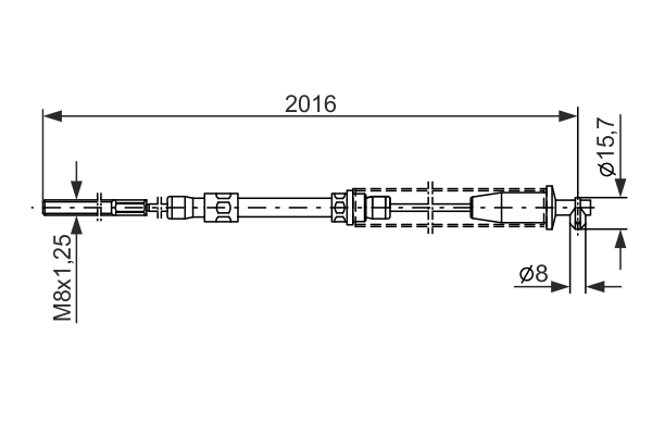 BOSCH 1 987 477 377 Cable,...