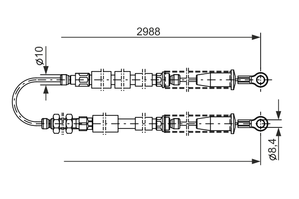 BOSCH 1 987 477 381 Cable,...