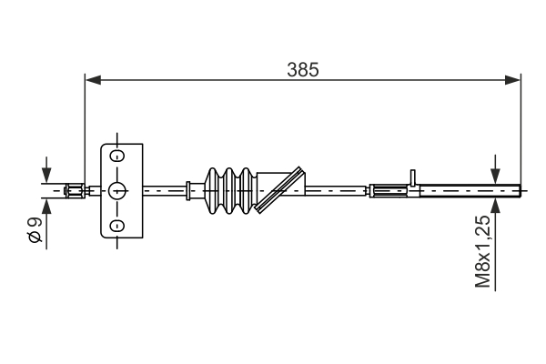 BOSCH 1 987 477 385 Cable,...