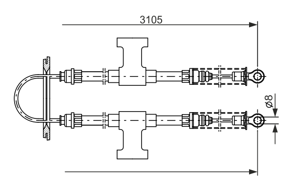 BOSCH 1 987 477 388 Cable,...