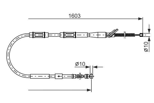 BOSCH 1 987 477 409 Cable,...