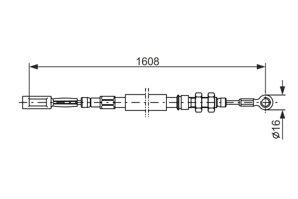 BOSCH 1 987 477 417 Cable,...