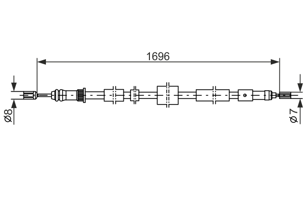 BOSCH 1 987 477 431 Cable,...