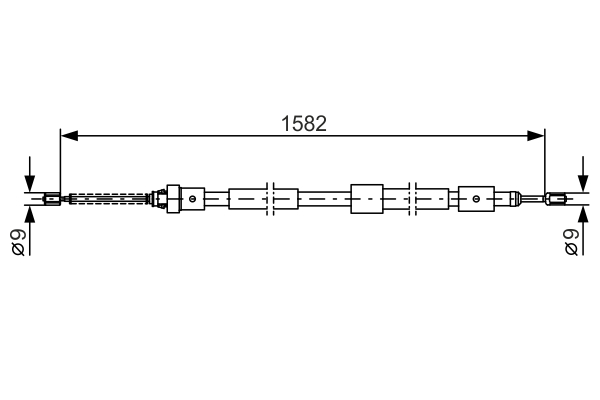 BOSCH 1 987 477 443 Cable,...