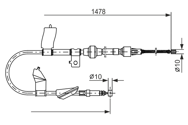 BOSCH 1 987 477 448 Cable,...