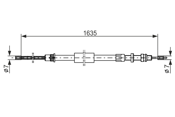 BOSCH 1 987 477 455 Cable,...