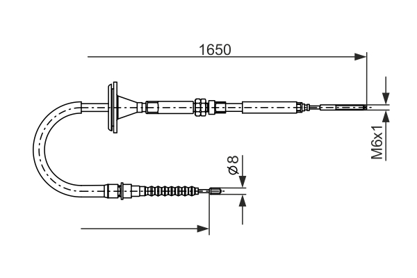 BOSCH 1 987 477 482 Cable,...