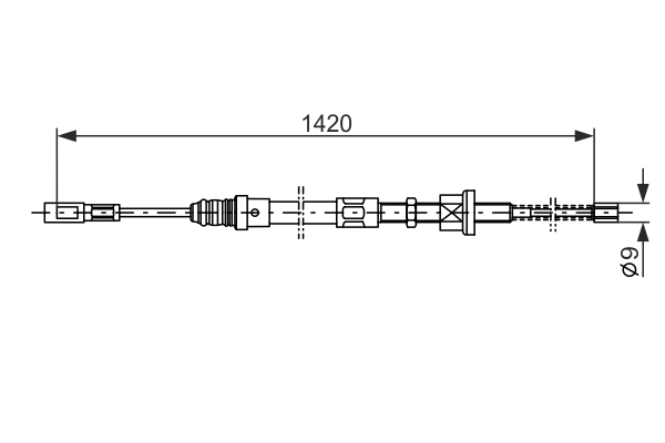 BOSCH 1 987 477 483 Cable,...