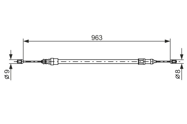 BOSCH 1 987 477 489 Cable,...