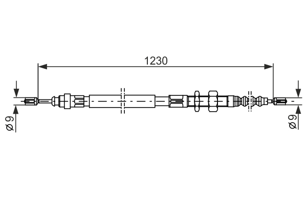 BOSCH 1 987 477 490 Cable,...