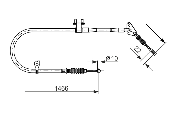 BOSCH 1 987 477 492 Cable,...