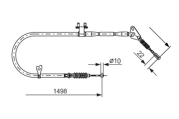 BOSCH 1 987 477 494 Cable,...