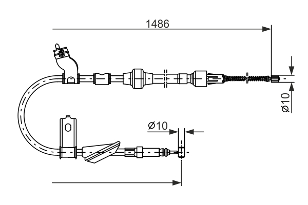 BOSCH 1 987 477 512 Cable,...