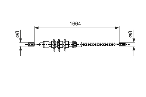 BOSCH 1 987 477 518 Cable,...