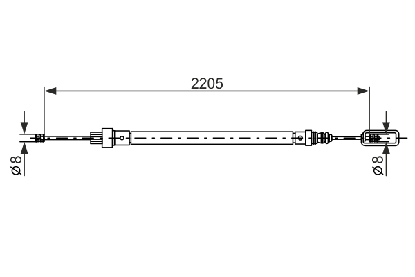 BOSCH 1 987 477 524 Cable,...