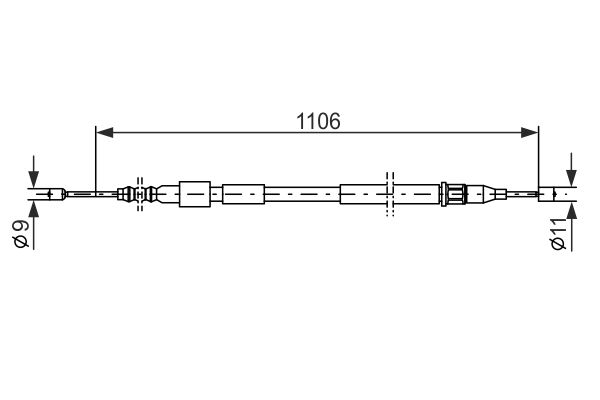 BOSCH 1 987 477 529 Cable,...