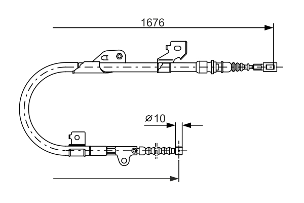 BOSCH 1 987 477 538 Cable,...