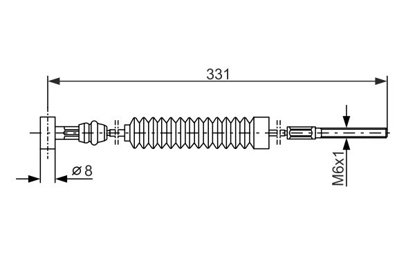 BOSCH 1 987 477 539 Cable,...