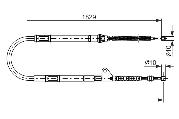 BOSCH 1 987 477 545 Cable Pull, parking brake