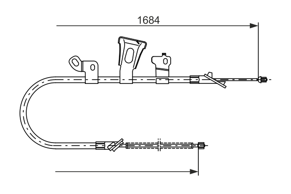 BOSCH 1 987 477 549 Cable,...