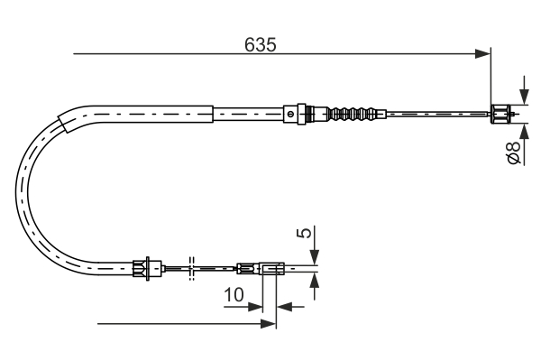 BOSCH 1 987 477 567 Cable,...