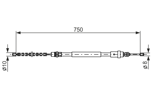 BOSCH 1 987 477 571 Cable,...