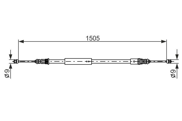 BOSCH 1 987 477 574 Cable,...