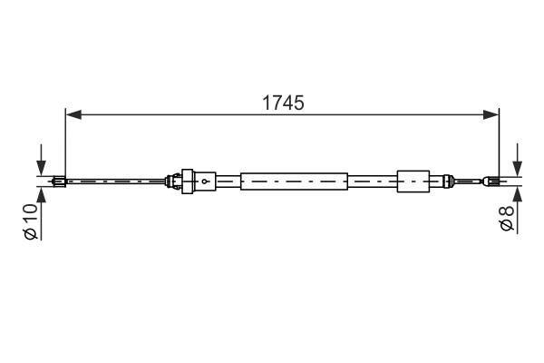 BOSCH 1 987 477 576 Cable,...