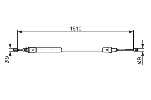 BOSCH 1 987 477 584 Cable,...