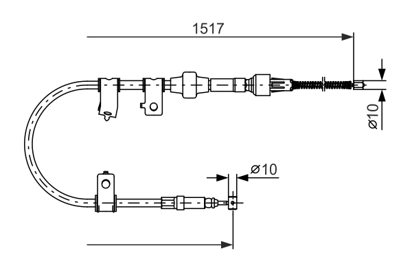 BOSCH 1 987 477 601 Cable,...