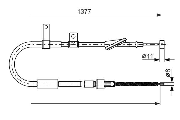 BOSCH 1 987 477 605 Cable,...