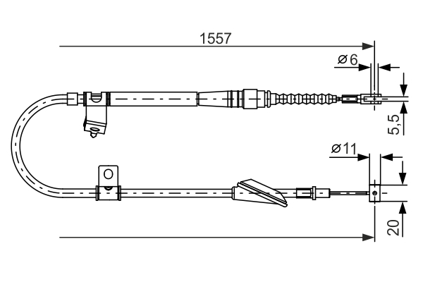 BOSCH 1 987 477 609 Cable,...