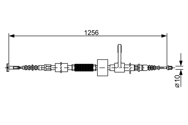 BOSCH 1 987 477 622 Seilzug, Feststellbremse