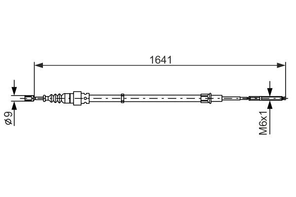 BOSCH 1 987 477 627 Cavo comando, Freno stazionamento