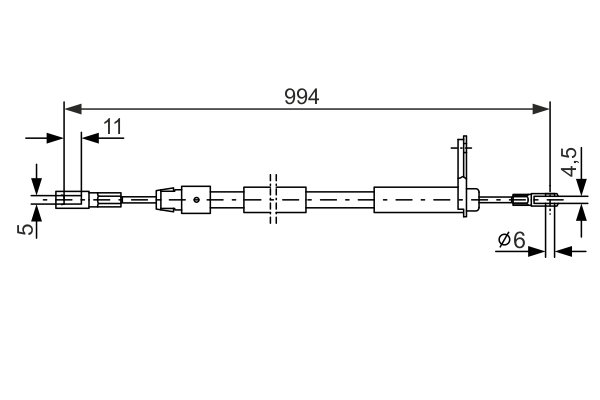 BOSCH 1 987 477 629 Cable,...