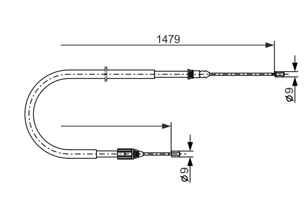 BOSCH 1 987 477 647 Cable,...