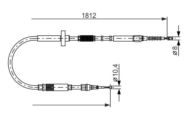 BOSCH 1 987 477 659 Cable,...