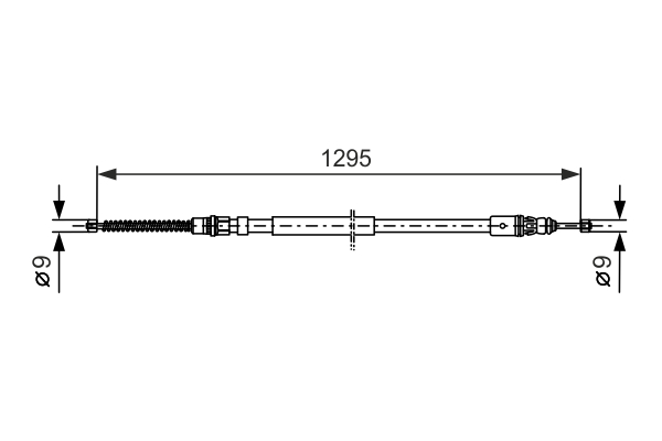 BOSCH 1 987 477 664 Cavo comando, Freno stazionamento-Cavo comando, Freno stazionamento-Ricambi Euro