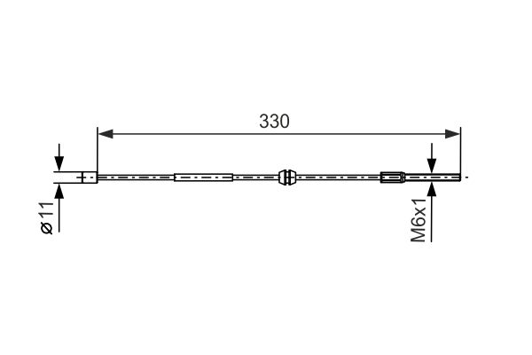 BOSCH 1 987 477 667 Cable Pull, parking brake
