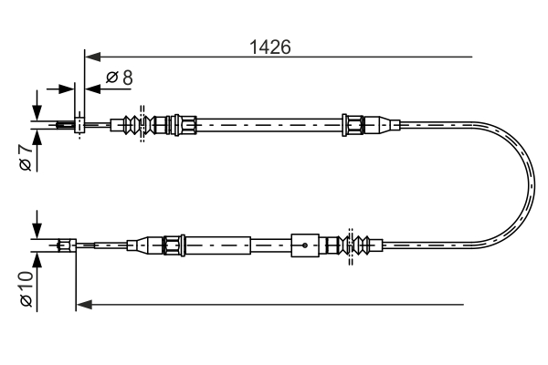 BOSCH 1 987 477 670 Cable,...