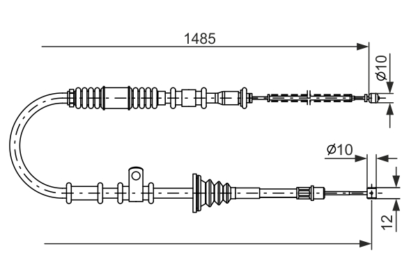 BOSCH 1 987 477 674 Cable,...