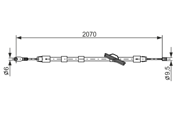 BOSCH 1 987 477 700 Cable,...