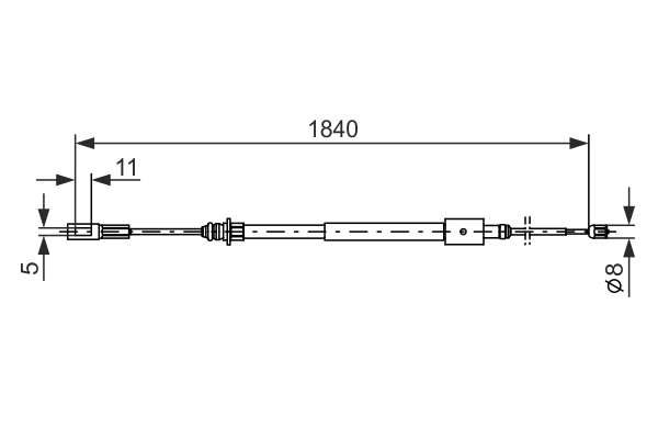 BOSCH 1 987 477 712 Cable,...