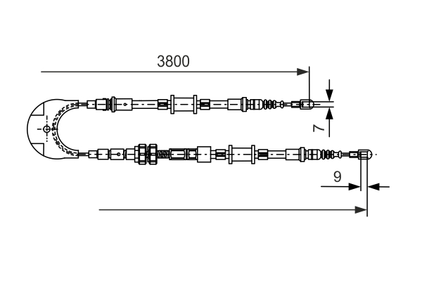 BOSCH 1 987 477 731 Cable,...